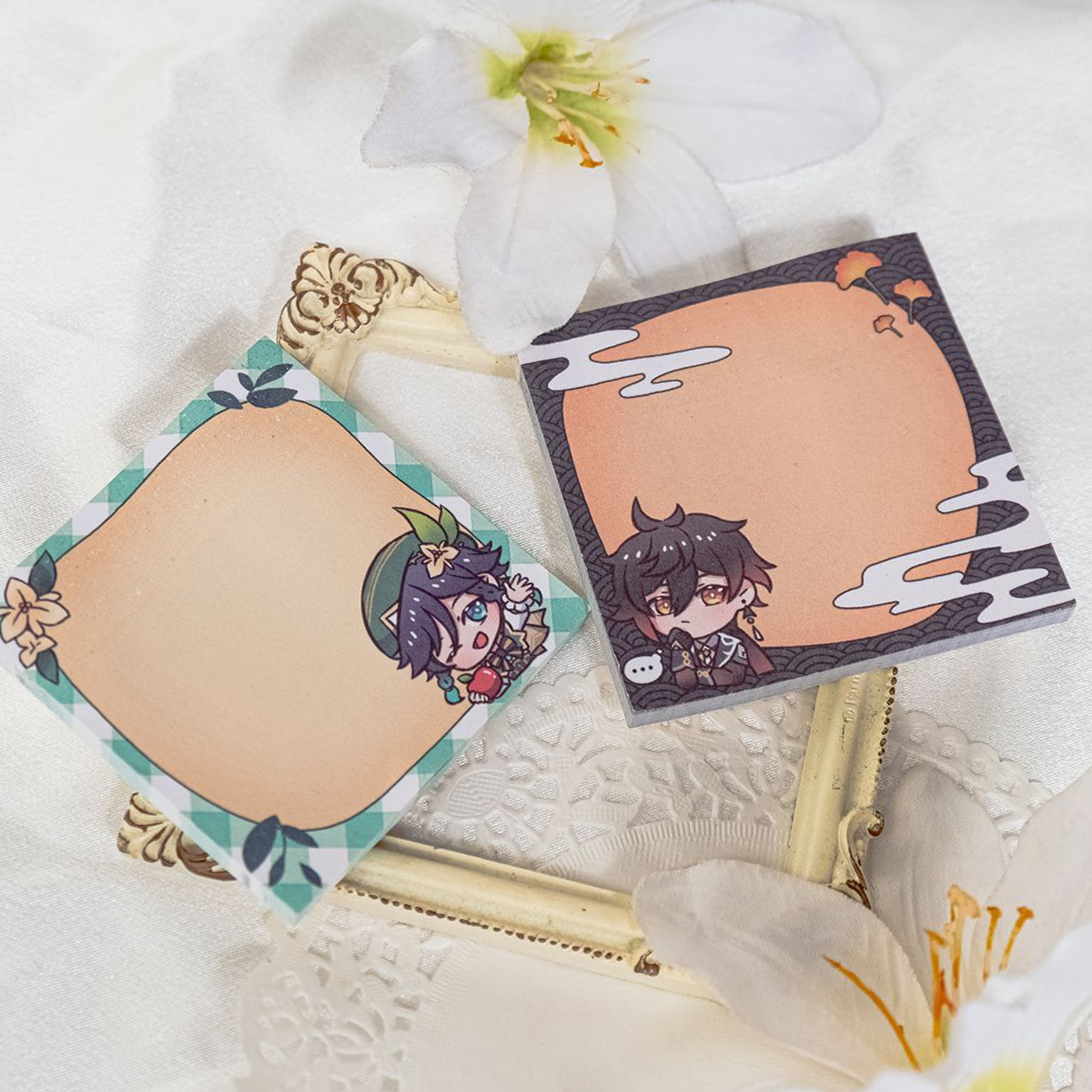 Genshin Impact Zhongli & Venti Notepads
