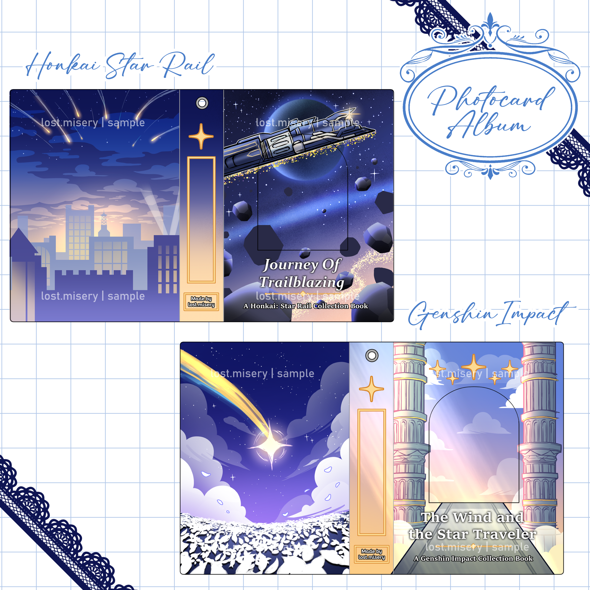 Genshin Impact & Honkai Star Rail Photocard Albums